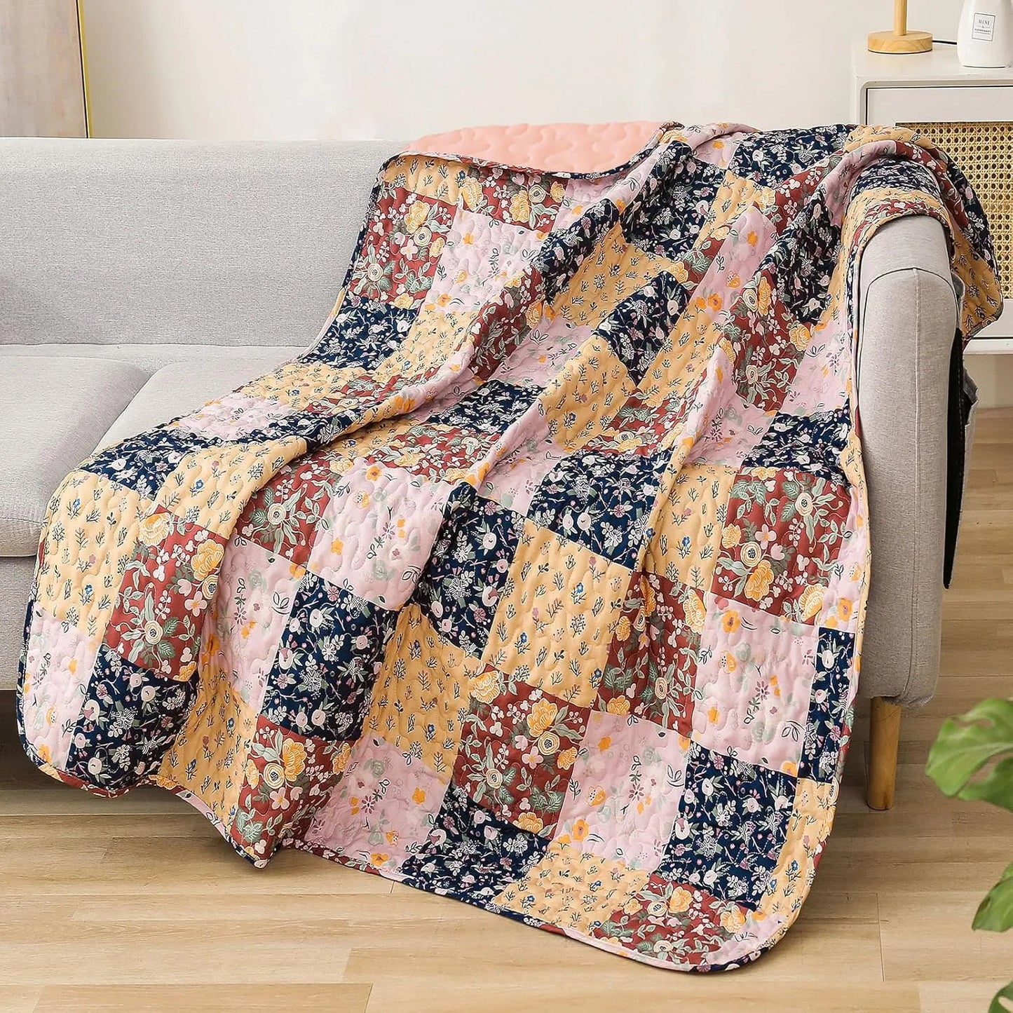 50" x 60" Quilted Throw Blanket