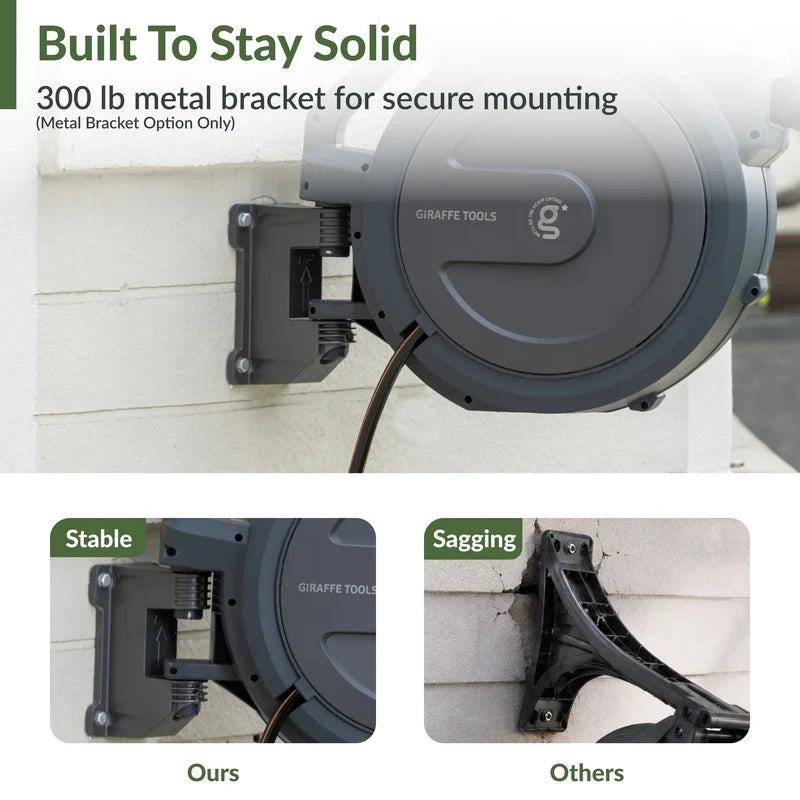 Retractable Garden Hose Reel 100 ft.