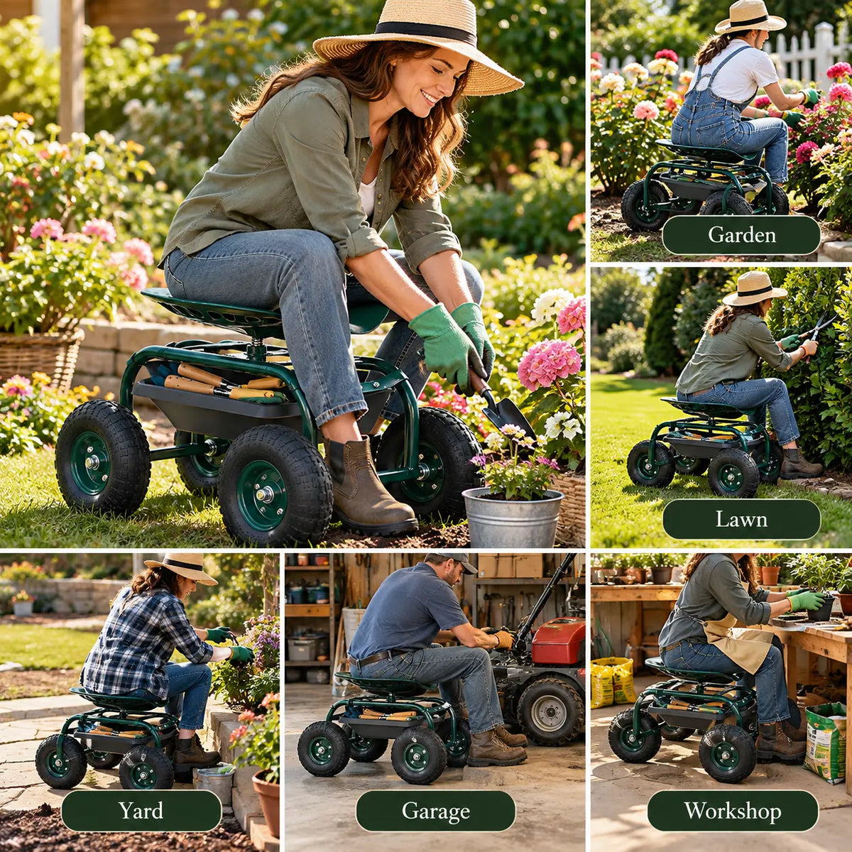 Rolling Garden Seat