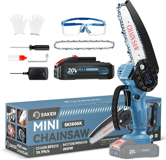 6" Cordless Saker Mini Chainsaw