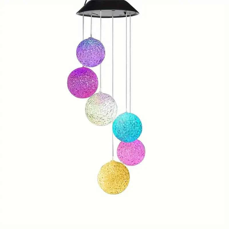 Solar Powered Wind Chimes, Color Changing LED Lights