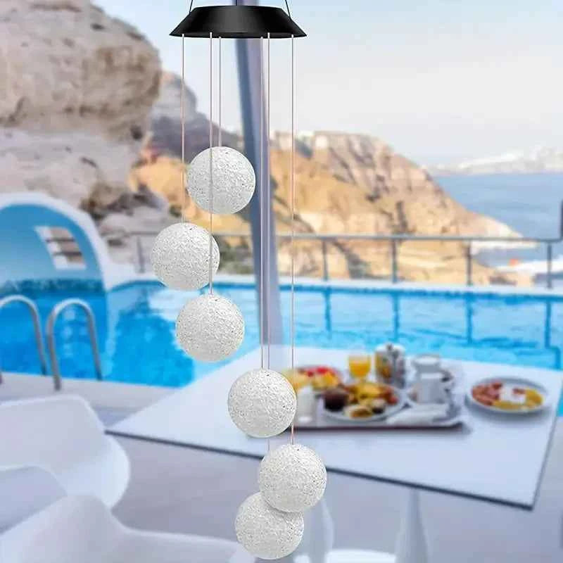 Solar Powered Wind Chimes, Color Changing LED Lights