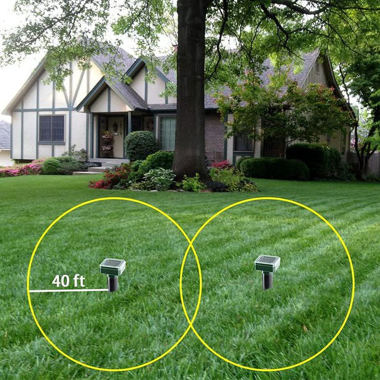 Solar Powered Animal Repellent for Garden