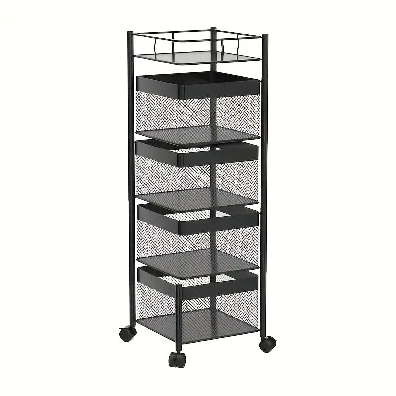 3, 4, 5 Tiers Storage Rack With Wheels