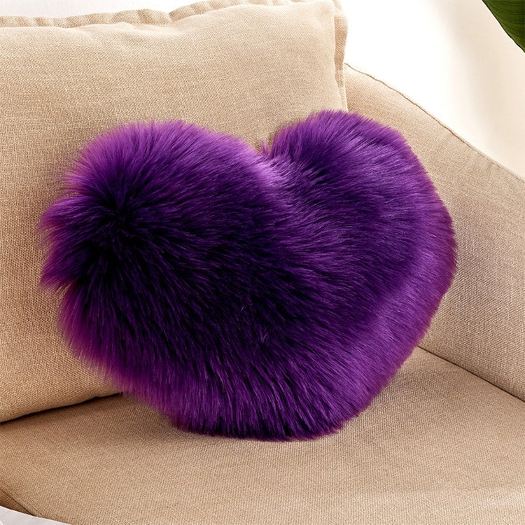 Fluffy Heart Pillow with Insert | Pillow Heart Shaped