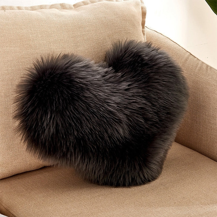 Fluffy Heart Pillow with Insert | Pillow Heart Shaped