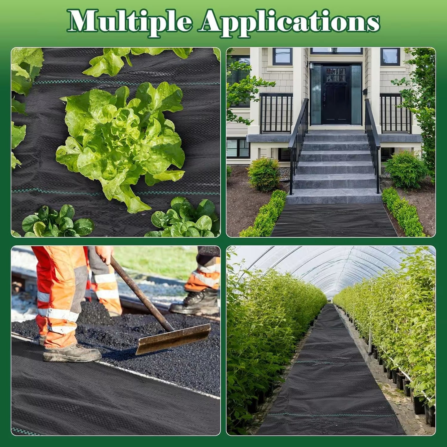 3FT/4FT Heavy Duty Weed Barrier Fabric