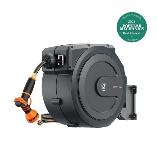Wall Mount 1/2in Retractable Garden Hose Reel 100 ft.