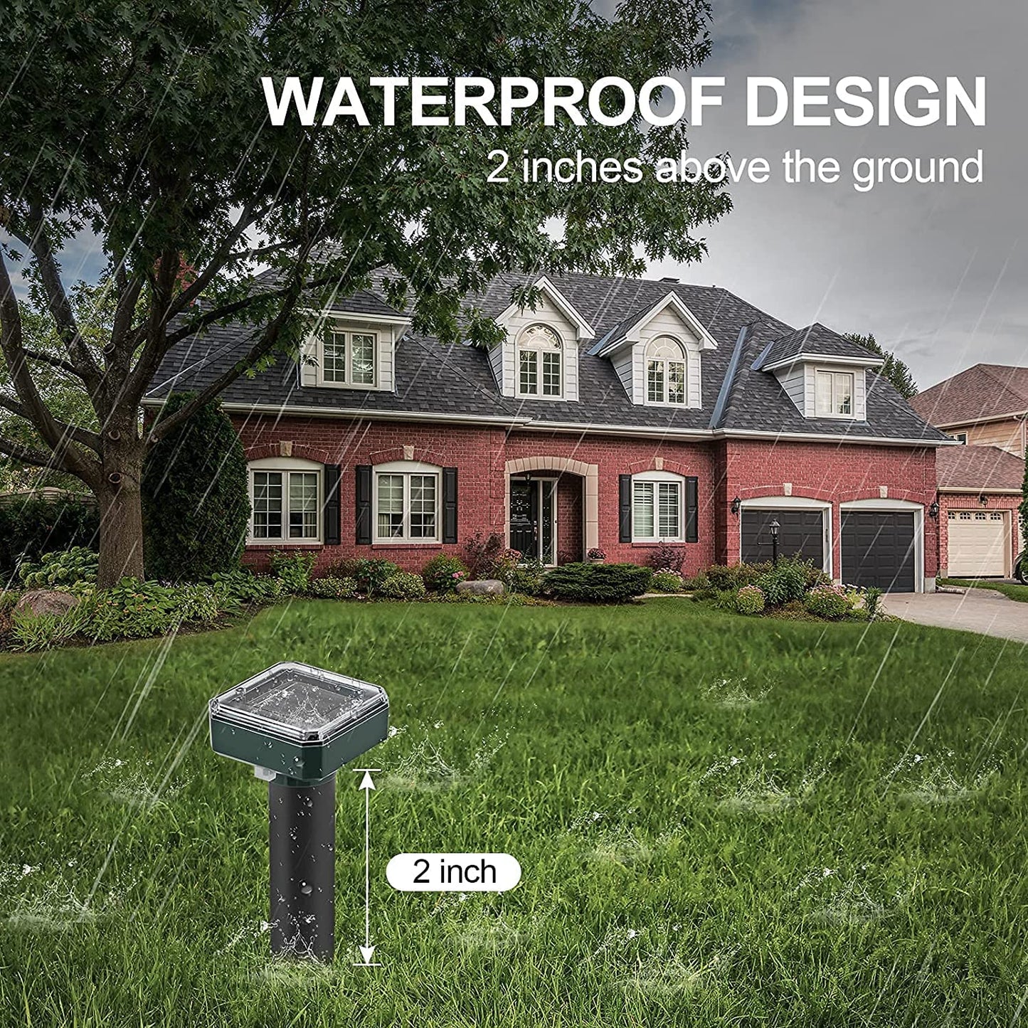 Solar Powered Animal Repellent for Garden