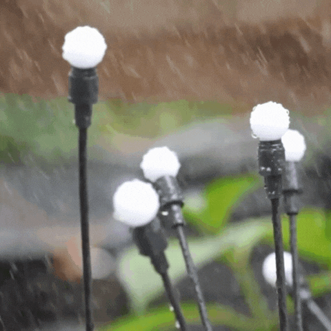 4-Packs Solar Powered Firefly Garden Lights