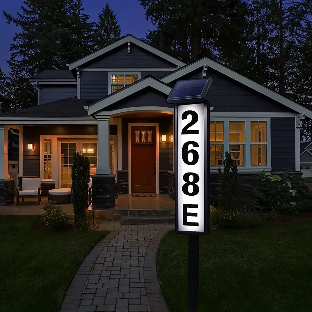 Lighted House Number Signs