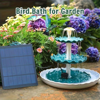3 Tier Solar Bird Bath