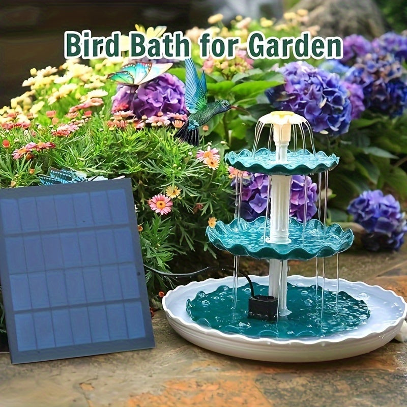 3 Tier Solar Bird Bath