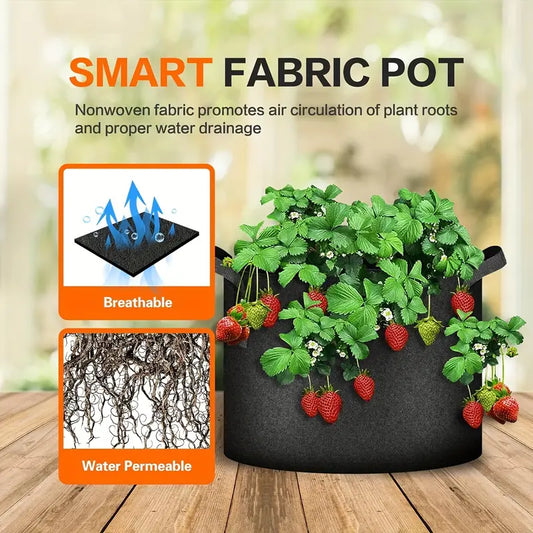 12 Pcs 30 Gallon Grow Bags