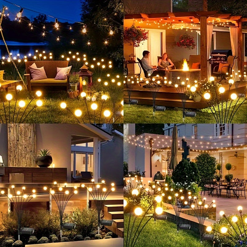 32 LED Firefly Solar Lights for Garden | RGB Garden Lights