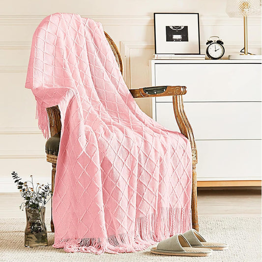 Cable Knit Throw Blanket