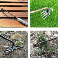 2 Piece Garden Weed Rake, New Weed Wizard Uprooting Tool for Home Garden Shovel, Backyard Loosening Farm Planting Weed Removal (12 Inch 2 Piece)