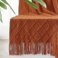 Cable Knit Throw Blanket