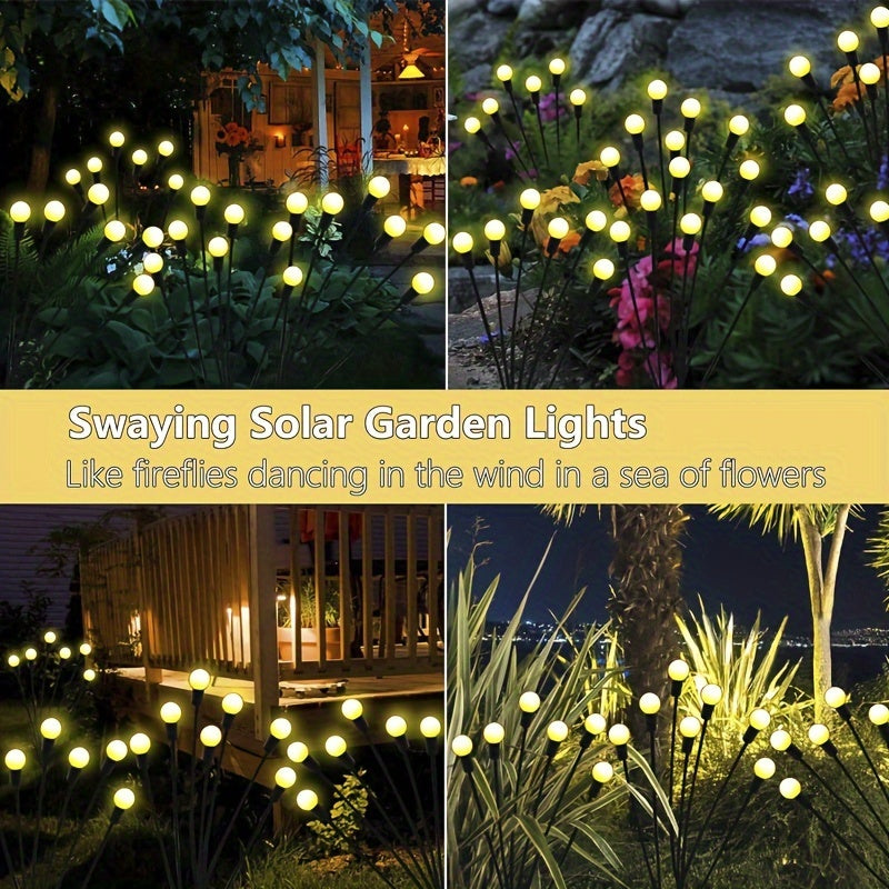 32 LED Firefly Solar Lights for Garden | RGB Garden Lights