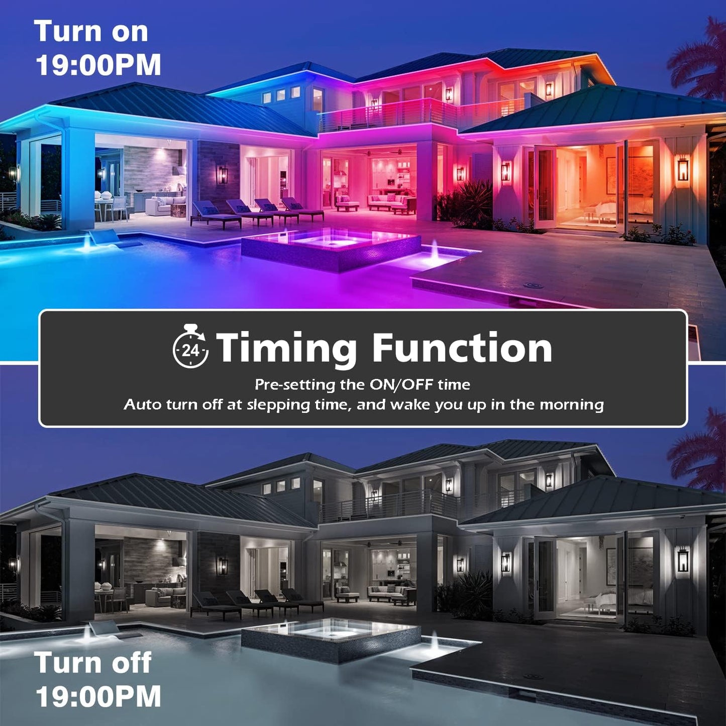 100Ft Outdoor LED Strip Lights 