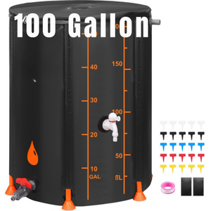53 Gal Collapsible Rain Barrel with Spigot