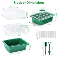 10 Pcs Seedling Tray, Seedling Tray with Dome