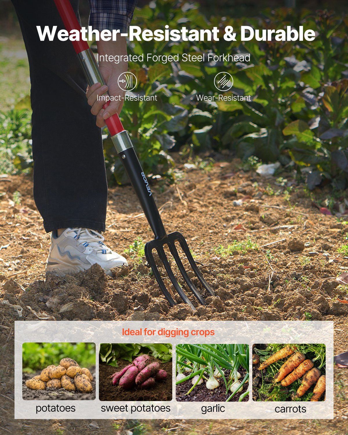 Long Handled Garden Fork
