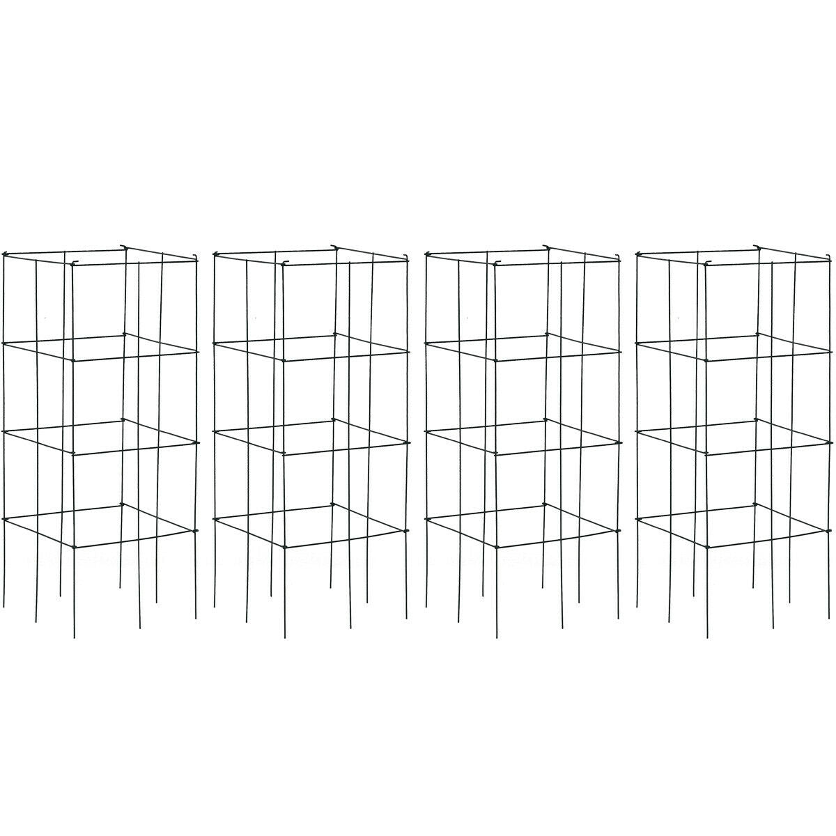 4 Pack Metal Garden Trellis for Climbing Plants