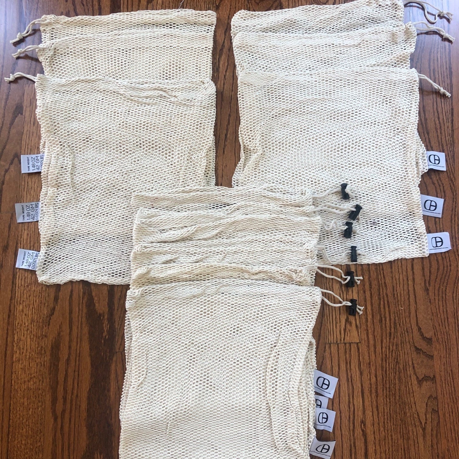 12 Pcs Mesh Produce Bags