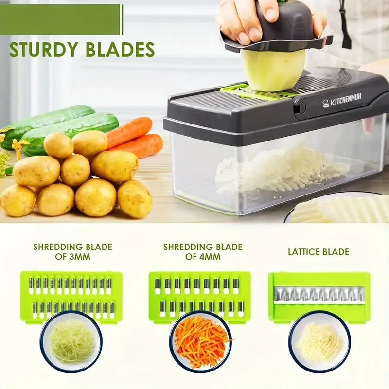 15-in-1 Vegetable Slicer | Onion Cutter |  Food Chopper