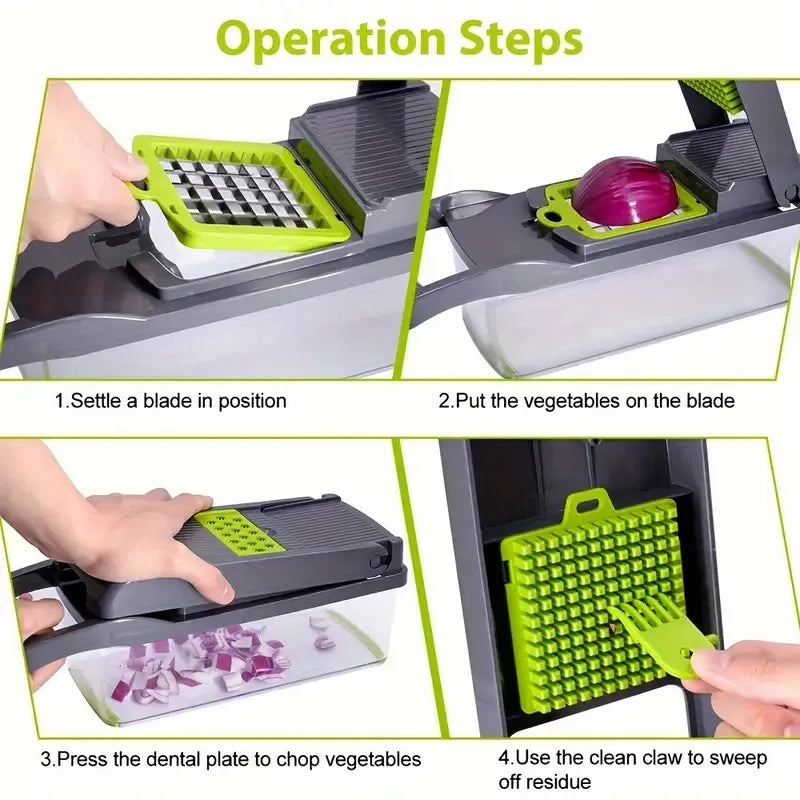 15-in-1 Vegetable Slicer | Onion Cutter |  Food Chopper