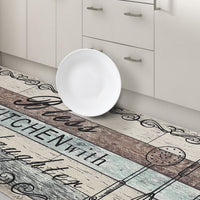 2 Pcs Decorative Kitchen Mats Anti Fatigue