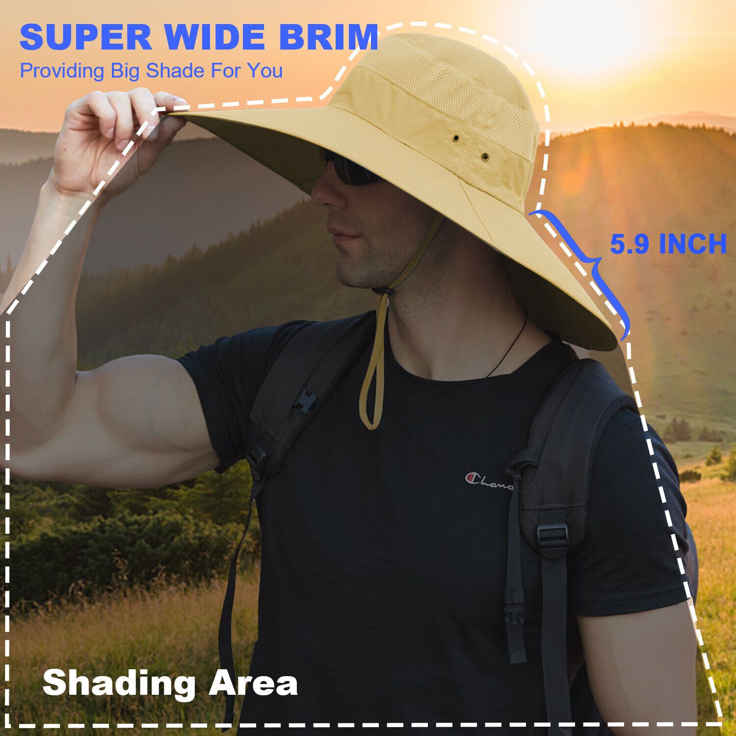 Wide Brimmed Bucket Hat for Men and Women