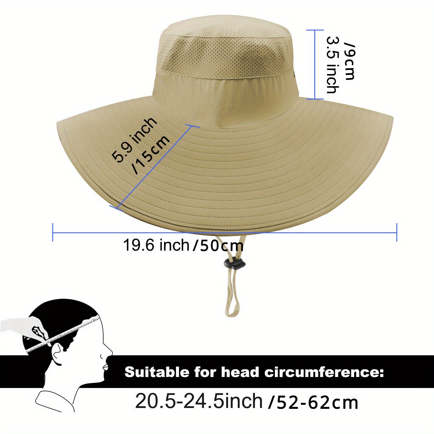 Wide Brimmed Bucket Hat for Men and Women