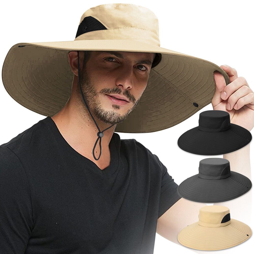 Wide Brimmed Bucket Hat for Men and Women