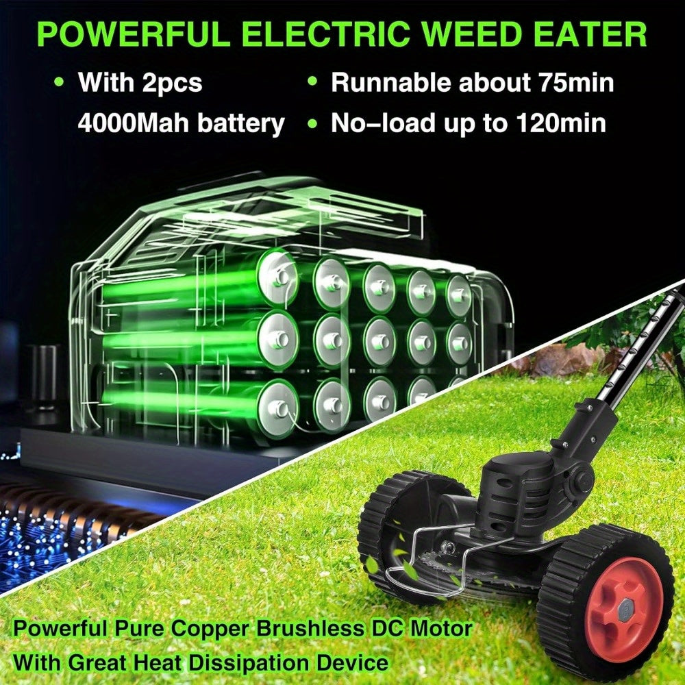 4 in 1 Wheeled String Trimmer | Wheeled Weed Trimmer