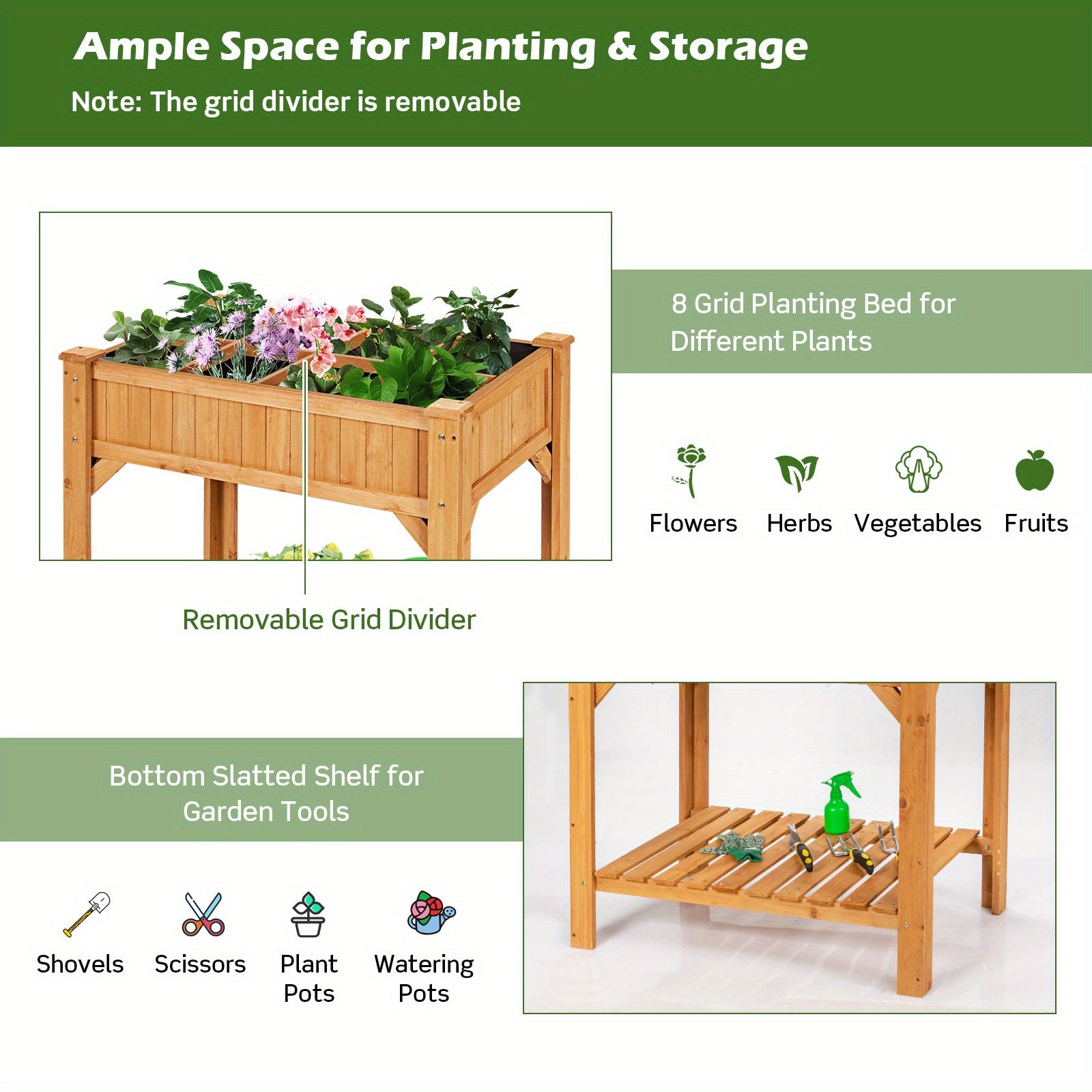 8 Grids Planter Box Kit