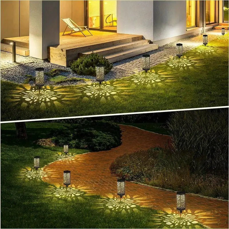 12 Pcs Solar LED Garden Path Lights