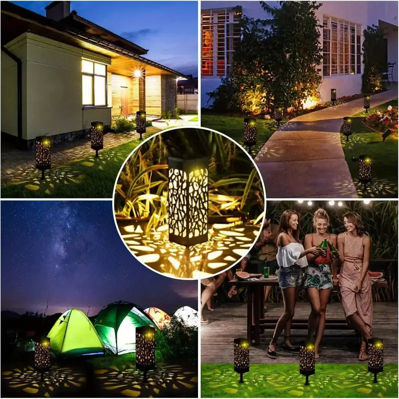 12 Pcs Solar LED Garden Path Lights