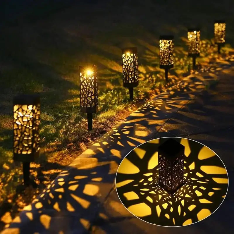 12 Pcs Solar LED Garden Path Lights