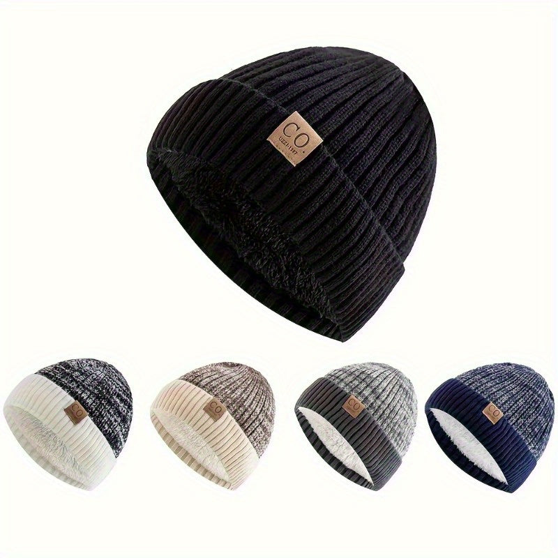 2 Pcs Fleece Winter Hat For Men and Women