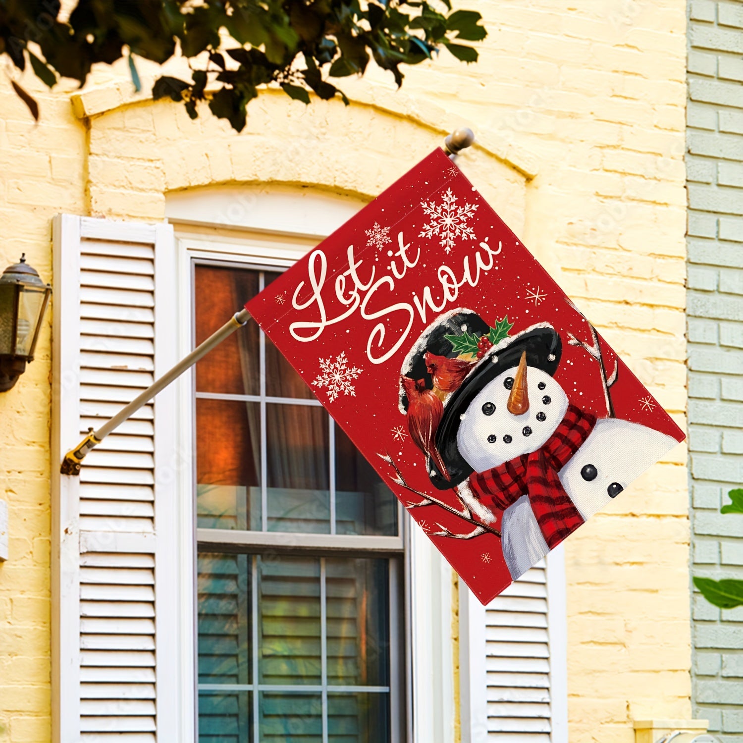 2 Pcs Christmas Garden Flags