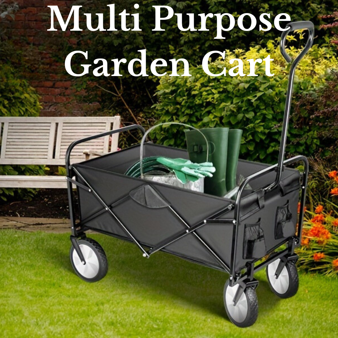 Rolling Garden Cart With 360 Degree Swivel Wheels