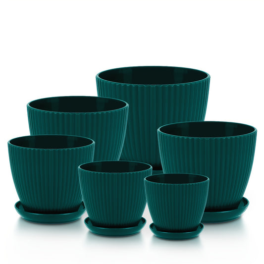 6 Pcs Set of Flower Pots