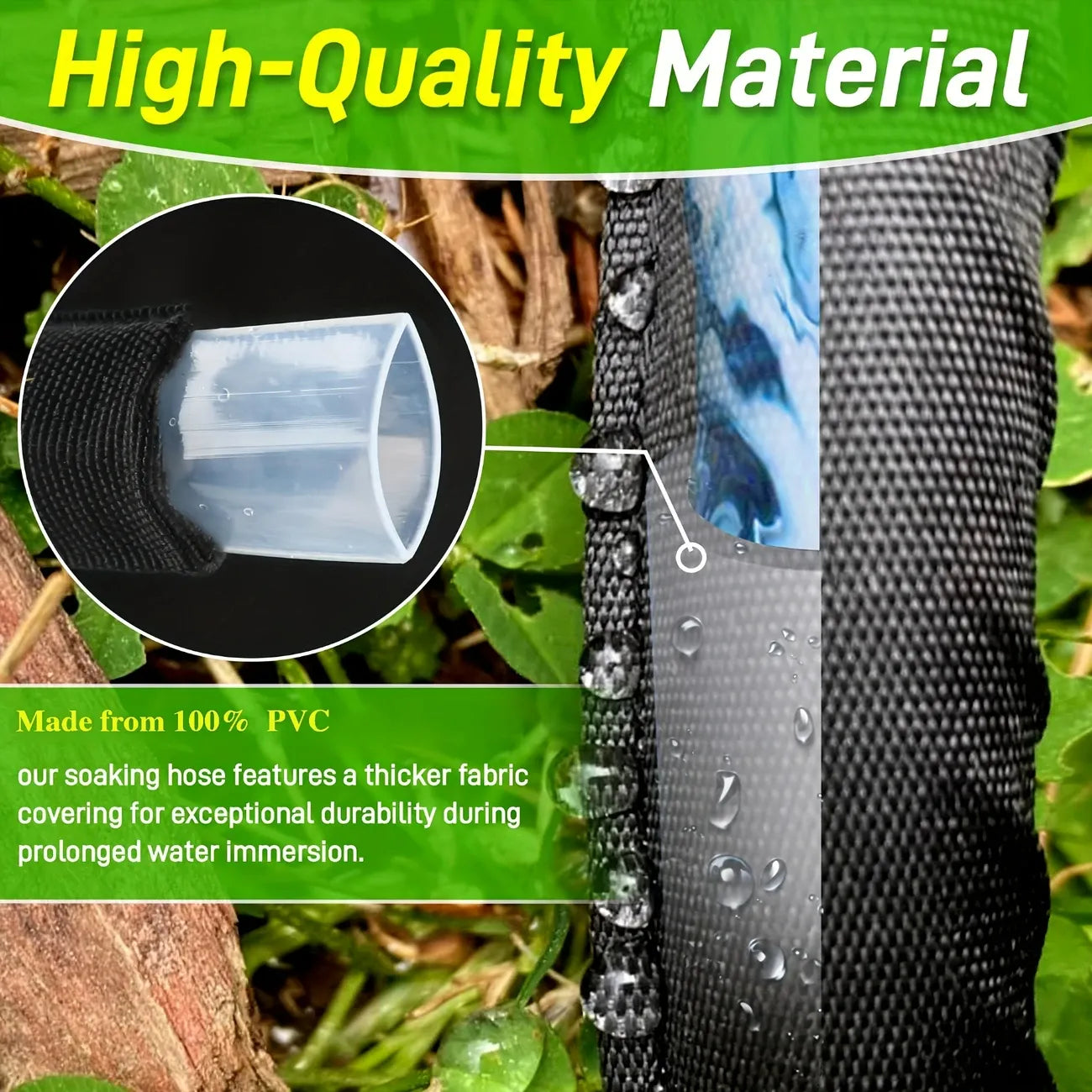 1 or 2 Pcs 25m Soaker Hose for Garden