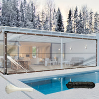 Heavy-Duty Clear Vinyl Tarp