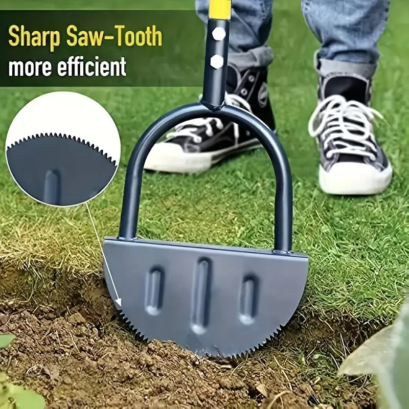 Heavy-Duty Half-Moon Garden Edger Tool