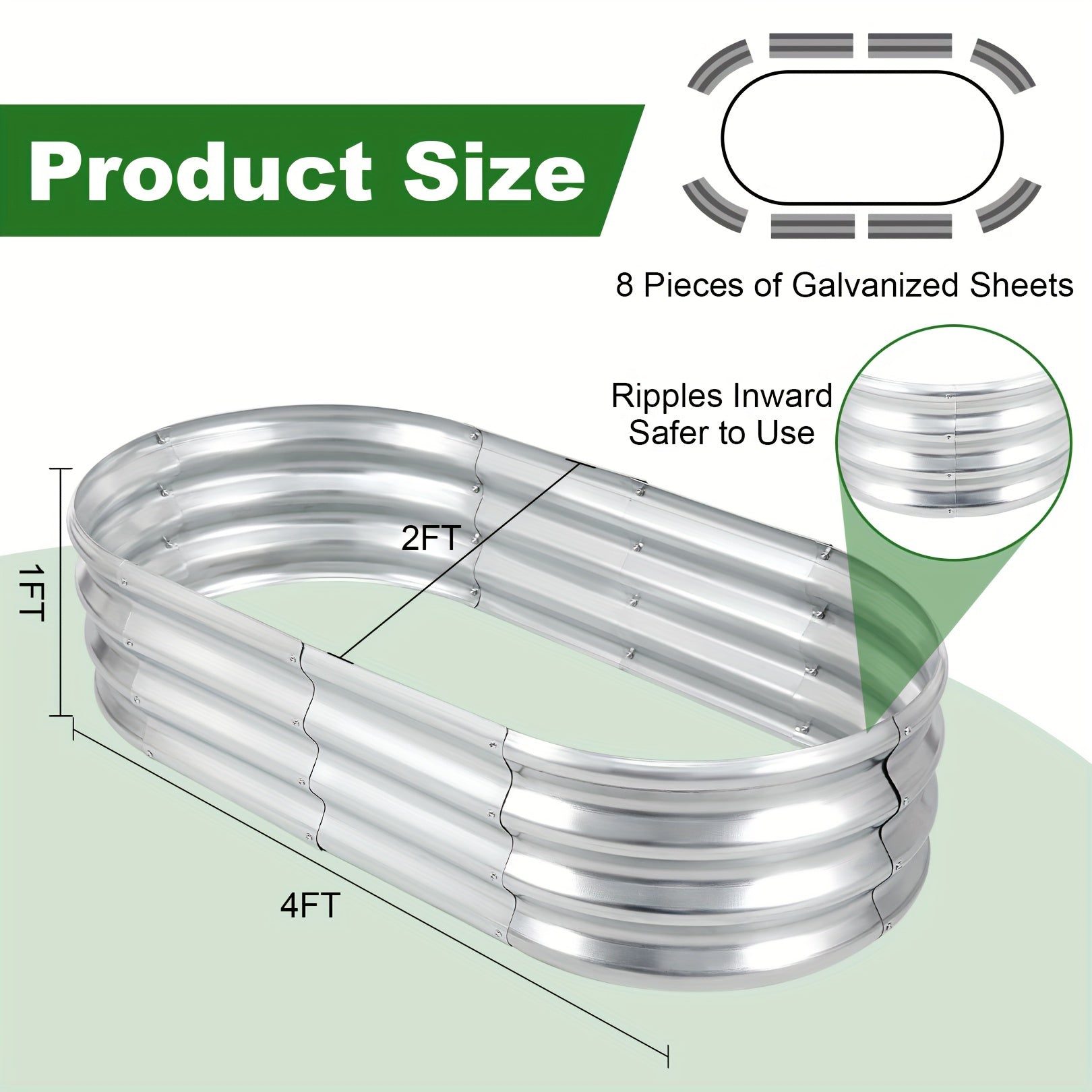 Oval Raised Garden Beds