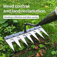 2 Pcs Metal Weed Rake