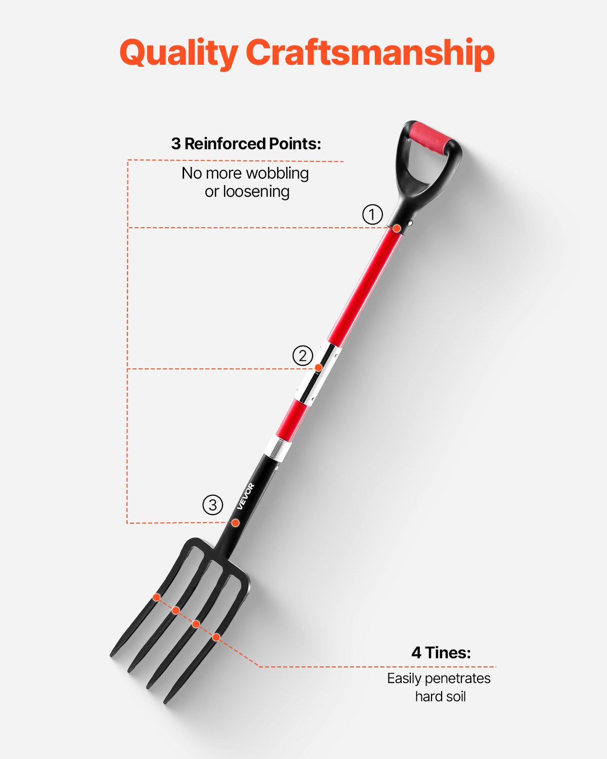 Long Handled Garden Fork